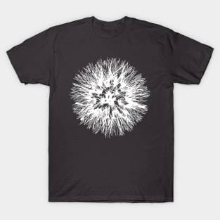 Make A Wish Dandelion Illustration In White T-Shirt